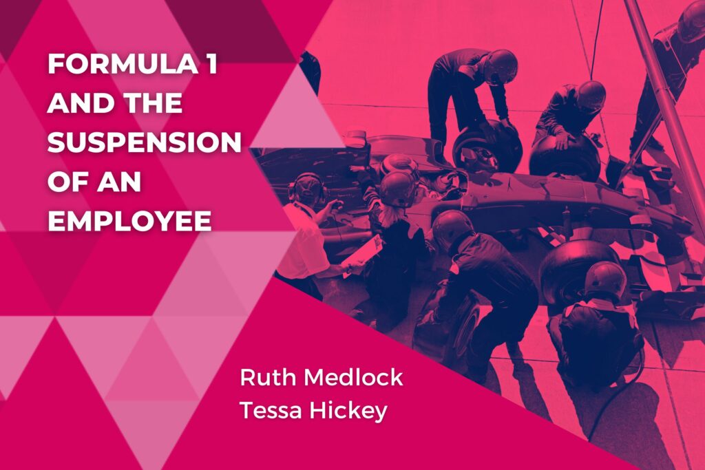 Formula 1 and the Suspension of an Employee