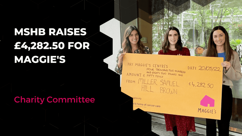 MSHB Raises £4,282.50 For Maggie’s