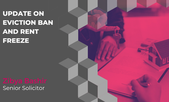 Update on eviction ban and rent freeze