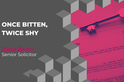 Once bitten, twice shy