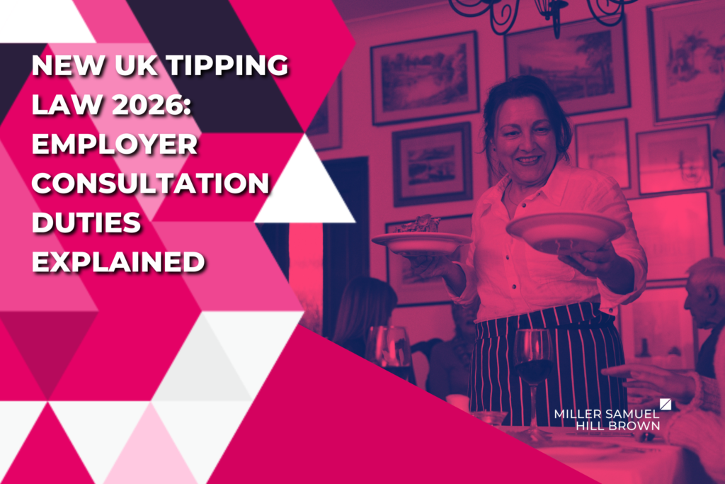 Restaurant server carrying plates of food, representing the hospitality sector affected by the new UK tipping law and employer consultation duties from October 2026.